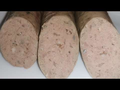 Видео: Домашняя ливерная колбаса. ( Hausgemachte Leberwurst)