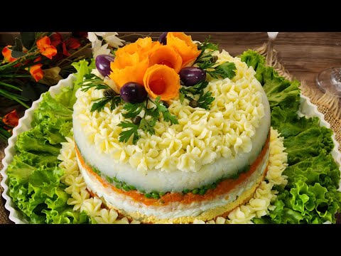 Видео: НЕВЕРОЯТНО ВКУСНО! ЭТОТ КРАСИВЫЙ САЛАТ ИДЕАЛЬНО ДЛЯ ОСОБЫХ СЛУЧАЕВ!