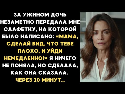 Видео: «СДЕЛАЙ ВИД, что тебе плохо, и УХОДИ немедленно!» - написала мне дочь. Через 10 минут...