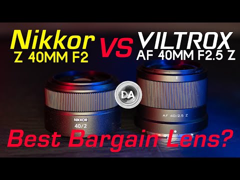 Видео: Nikkor Z 40mm F2 против Viltrox AF 40mm F2.5 | Какой бюджетный вариант лучше?