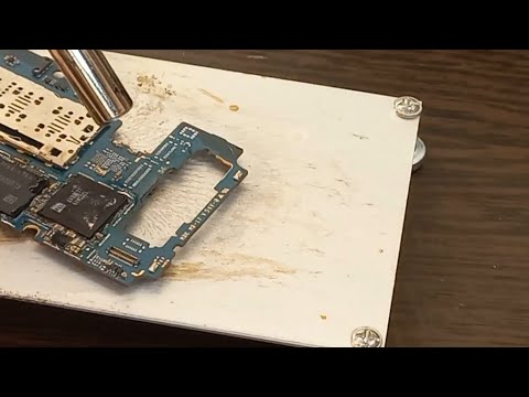 Видео: Samsung a50 учусь менять коннектор термофеном 