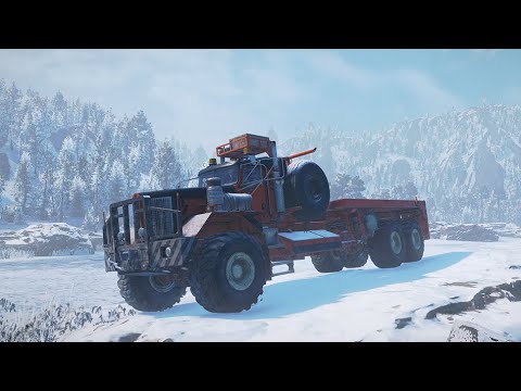 Видео: Kenworth-963 искупался в ледяной воде - Амур - SnowRunner