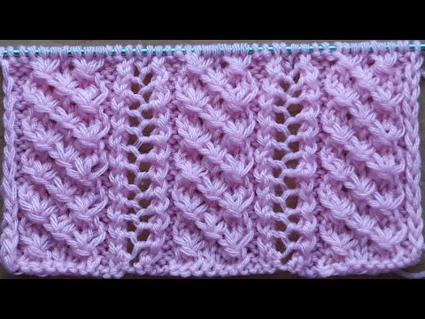 Видео: Замечательный ажурный узор спицами для жакета,кардигана,платья,палантина.