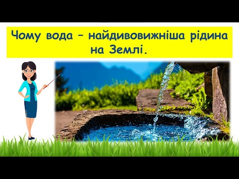 Видео: Чому вода  - найдивовижніша рідина на Землі // Пізнаємо природу 5 клас НУШ