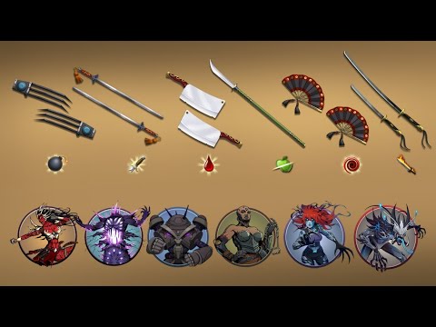 Видео: Shadow Fight 2 / ОРУЖИЯ БОССОВ VS БОССОВ ПОДЗЕМЕЛЬЯ / Boss weapons