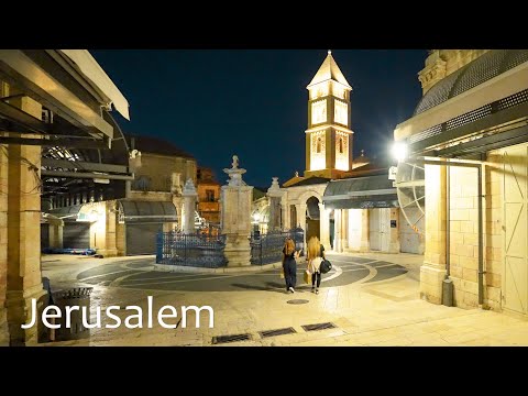 Видео: Старый город Иерусалима в полночь! Вечные улицы и отголоски прошлого.