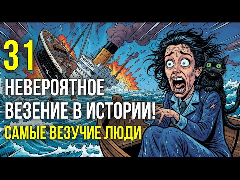Видео: 31 САМОЕ АБСУРДНОЕ ВЕЗЕНИЕ В ИСТОРИИ: Дико Везучие Люди (Не завидуйте!)