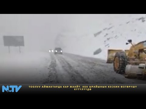 Видео: Тоолуу аймактарда кар жаайт. Аба ырайынын кескин өзгөрүшү күтүлүүдө