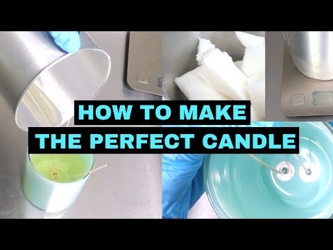 Видео: Пошаговое изготовление свечей с использованием кокосово-абрикосового крем-воска | Как сделать свечу