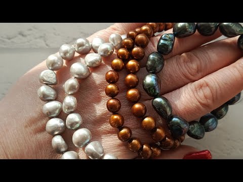 Видео: НАТУРАЛЬНЫЙ ЖЕМЧУГ распаковка КОЛЬЕ бусы БРАСЛЕТЫ 24.09.2025