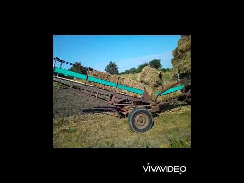 Видео: Погрузчик тюков, самоделка!