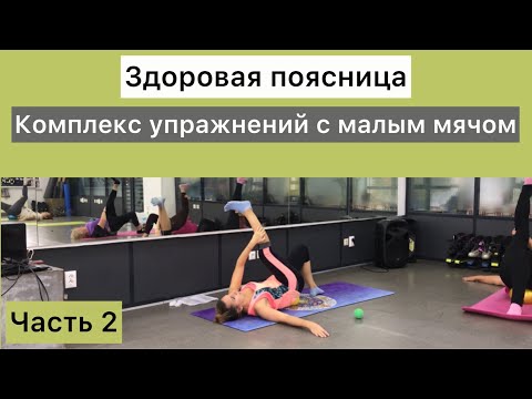 Видео: Здоровая поясница.комплекс упражнений с малым мячом