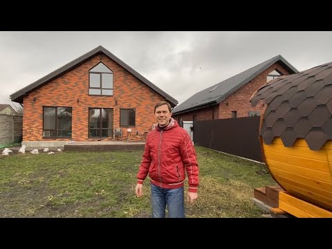 Видео: Одноэтажный кирпичный дом дуплекс 100 м2 - отзыв клиента Максима