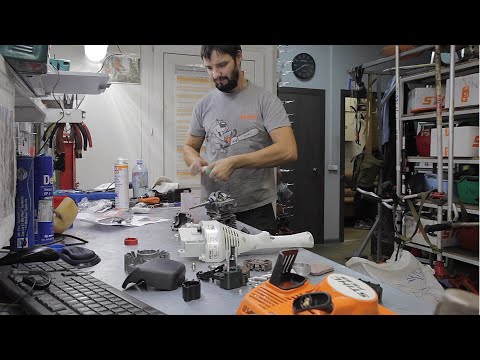 Видео: Полная сборка триммера Stihl FS 55. Ремонт косы Штиль