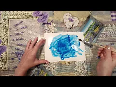 Видео: Волшебные🩵 Фоны🪻Акварелью🎨😻 8 Техник🎀 и Медитативный Скейч🧿✨