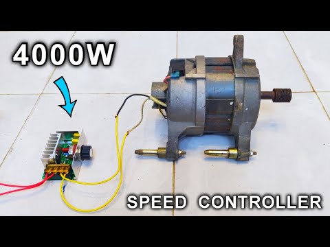 Видео: 4000 Вт 220 В универсальный регулятор скорости двигателя