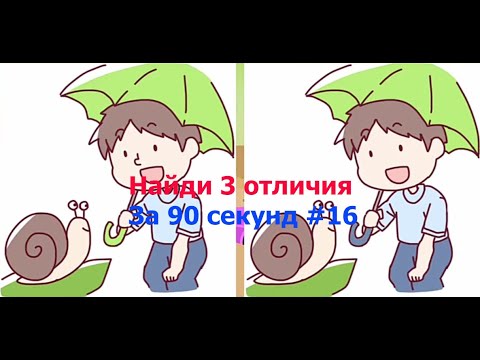 Видео: Найди 3 отличия за 90 секунд #16