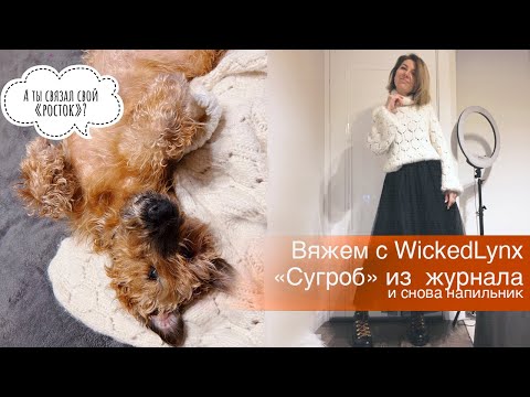 Видео: Вяжем с WickedLynx. "Сугроб" из журнала Concept by Katia 13