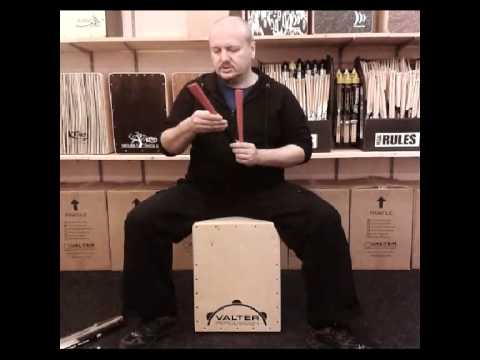 Видео: Щетки Regal Tip, применение в игре на кахоне.