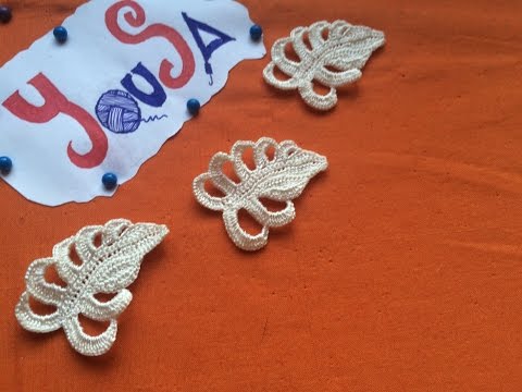 Видео: Ирландское вязание -Свадебное платье учебник 12