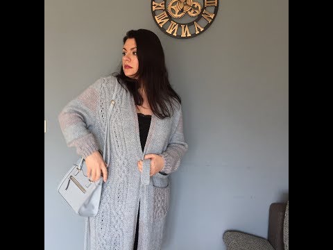 Видео: Вяжем кардиган на весну. МК . Часть 1 . Вяжем узор.