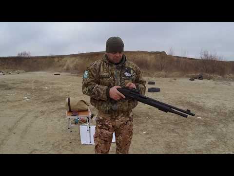 Видео: Помповое ружье 12-го калибра Ata Arms Etro 11.Стрельба!