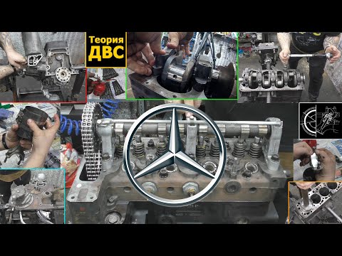 Видео: Подробная сборка двигателя MERCEDES OM616
