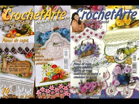 Видео: Crochet Arte №9 №10 Журнал із зразками португальською мовою