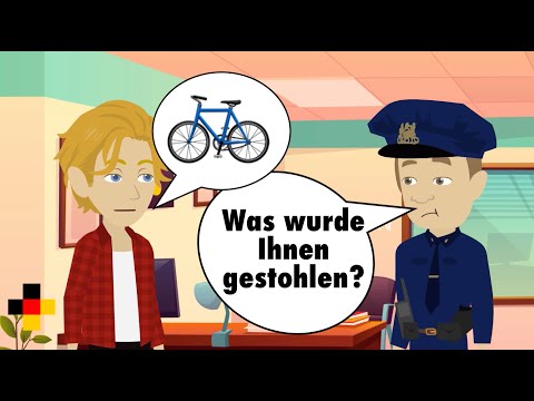 Видео: Изучай немецкий язык | Заявление о краже в полицию | Диалог на немецком языке - A2