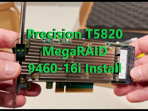 Видео: Precision T5820 Broadcom MegaRAID 9460-16i Установка и настройка RAID + NVMe U.2 Тесты