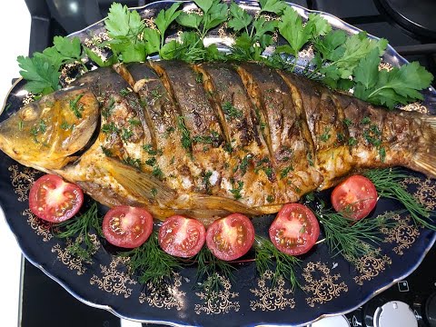 Видео: ЗЕРКАЛЬНЫЙ КАРП В ДУХОВКЕ. ЗАПЕЧЕНЫЙ КАРП В ДУХОВКЕ ОТ НАТАЛЬИ ЯНЬ.