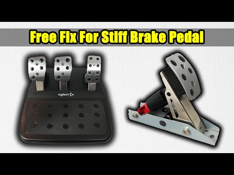 Видео: Исправление жёсткой педали тормоза Logitech G920/G29 — модификация педалей G920/G29