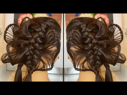 Видео: Ажурные косы Бабочки 🦋. Кружевное плетение. Причёска на средние и длинные волосы