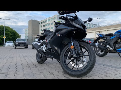 Видео: New Yamaha yzf R125 2022 Black edition.Характеристики,вид мото.Yamaha Yzf r125 exhaust sound  stock