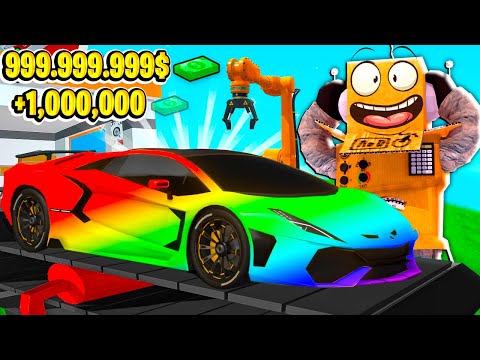 Видео: СТРОЮ НОВУЮ КРУТУЮ ФАБРИКУ МАШИН ТЕСЛА 4 серия НУБ И ПРО ВИДЕО ROBLOX Car Factory Tycoon