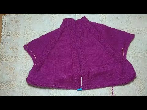 Видео: Жакет Гиацинт. Вяжем  Азиатский росток и подрезы.