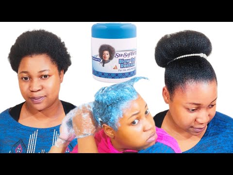 Видео: Выпрямляю волосы двухлетней девочки 4c с помощью фена Sta-Sof-Fro Blow Out Relaxer | Сожалею 😳