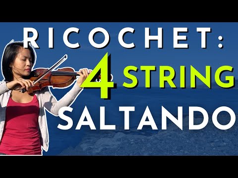 Видео: Арпеджированный рикошет / 4-струнное сальтандо — Учебное пособие для скрипки