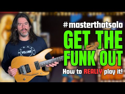 Видео: Урок соло на гитаре "GET THE FUNK OUT" от Нуно Беттанкура по нотам #masterthatsolo