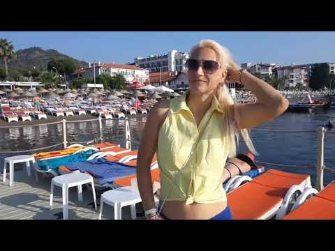 Видео: Мармарис. Отель Pasha Beach 4 *.Еда,Пляж,Море ОБЗОР Marmaris Paşa Beach Hotel