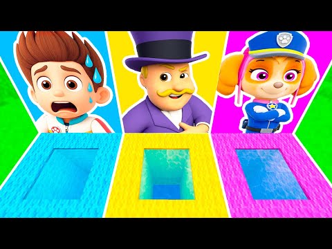 Видео: ВЫБЕРИ ПРАВИЛЬНУЮ ЯМУ ПОРТАЛ ЩЕНЯЧИЙ ПАТРУЛЬ в МАЙНКРАФТ ЗОМБАК РАЙДЕР СКАЙ МЭР ХАМДИНГЕР