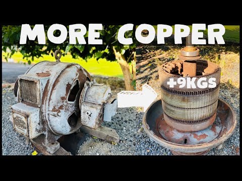Видео: Больше меди от крупнейшей плавки двигателя весом 689 кг - ASMR Metal плавка - Treasure - BigStackD