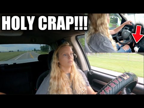 Видео: ЕЕ ПЕРВЫЙ РАЗ вождения с храповым механизмом переключения передач на 5.9 CUMMINS!!!