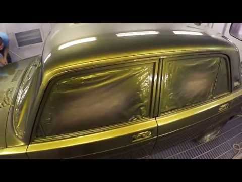 Видео: покраска АВТО 2107 в жидкую резину и лак "Алмаз" от Rubber paint с подробным описанием