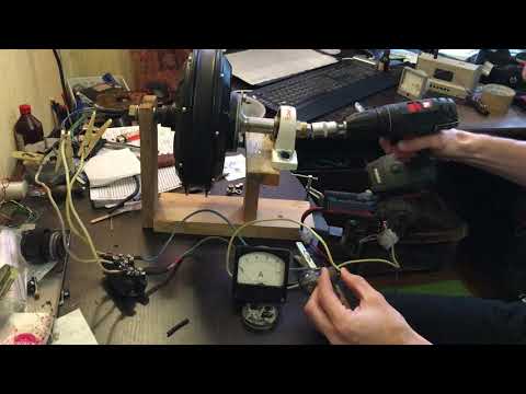 Видео: Переделка мотор колеса 600w 36v Volta bikes, в качества генератора , для ветряка .