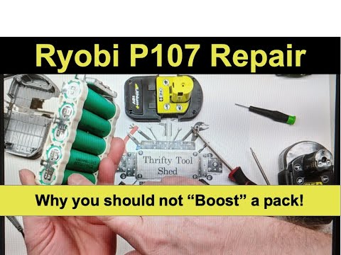 Видео: Ремонт аккумулятора Ryobi P107