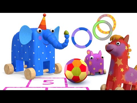 Видео: Активные игры Деревяшек ⚽ – Все серии – Сборник – Деревяшки | Развивающий мультик для малышей