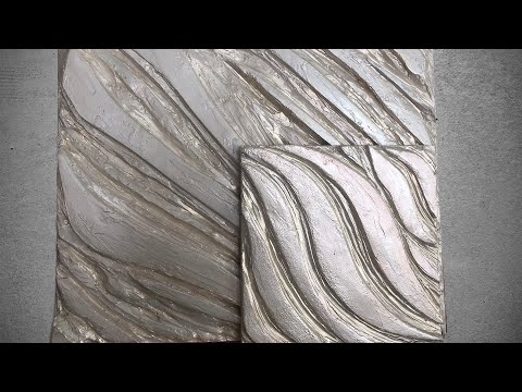 Видео: Фактурная картина из пенопласта | Картина в интерьер | Арт Декор | DIY
