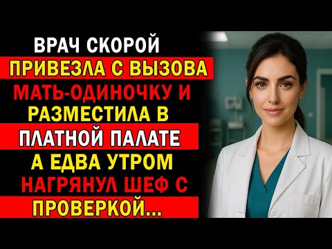 Видео: ВРАЧ СКОРОЙ ПРИВЕЗЛА С ВЫЗОВА МАТЬ-ОДИНОЧКУ И РАЗМЕСТИЛА В ПЛАТНОЙ ПАЛАТЕ… А ЕДВА УТРОМ НАГРЯНУЛ ШЕФ