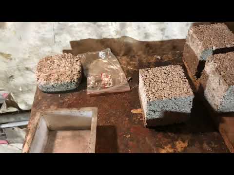 Видео: Проверка шлакоблоков (пескоблоков) на прочность